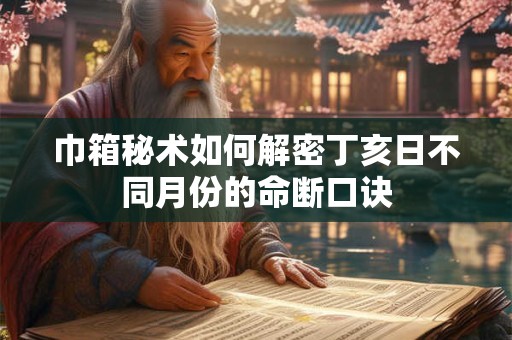 巾箱秘术如何解密丁亥日不同月份的命断口诀