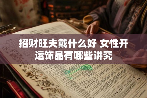 招财旺夫戴什么好 女性开运饰品有哪些讲究