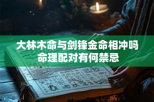 大林木命与剑锋金命相冲吗 命理配对有何禁忌