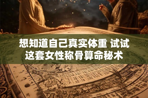 想知道自己真实体重 试试这套女性称骨算命秘术