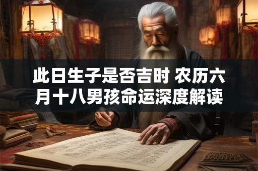 此日生子是否吉时 农历六月十八男孩命运深度解读