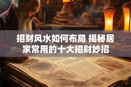 招财风水如何布局 揭秘居家常用的十大招财妙招