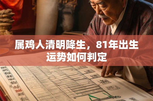 属鸡人清明降生，81年出生运势如何判定