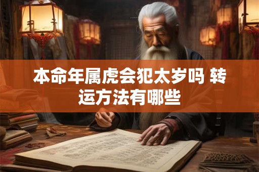 本命年属虎会犯太岁吗 转运方法有哪些