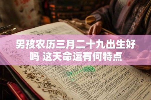 男孩农历三月二十九出生好吗 这天命运有何特点