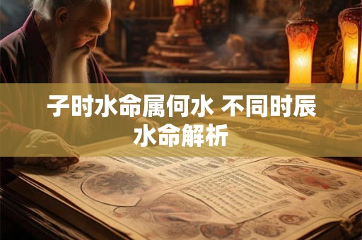 子时水命属何水 不同时辰水命解析