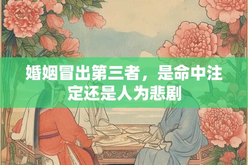 婚姻冒出第三者，是命中注定还是人为悲剧