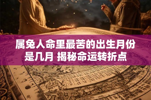 属兔人命里最苦的出生月份是几月 揭秘命运转折点