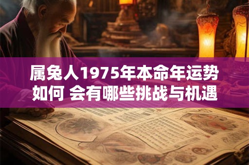 属兔人1975年本命年运势如何 会有哪些挑战与机遇