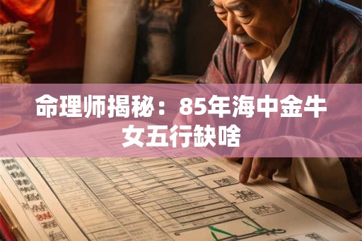命理师揭秘：85年海中金牛女五行缺啥