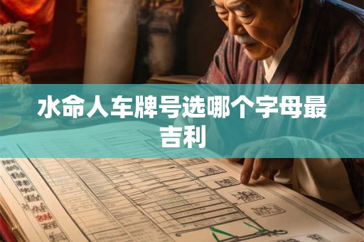 水命人车牌号选哪个字母最吉利