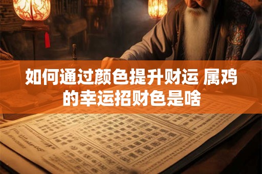 如何通过颜色提升财运 属鸡的幸运招财色是啥