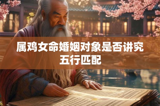 属鸡女命婚姻对象是否讲究五行匹配
