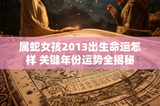 属蛇女孩2013出生命运怎样 关键年份运势全揭秘