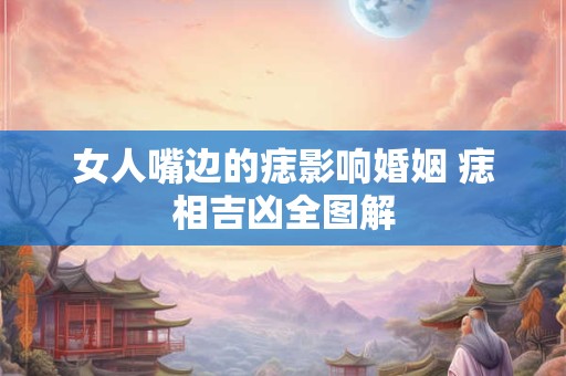 女人嘴边的痣影响婚姻 痣相吉凶全图解