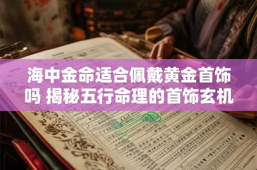 海中金命适合佩戴黄金首饰吗 揭秘五行命理的首饰玄机
