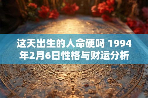 这天出生的人命硬吗 1994年2月6日性格与财运分析