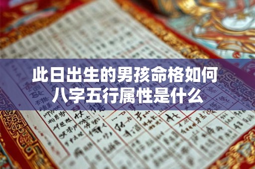 此日出生的男孩命格如何 八字五行属性是什么