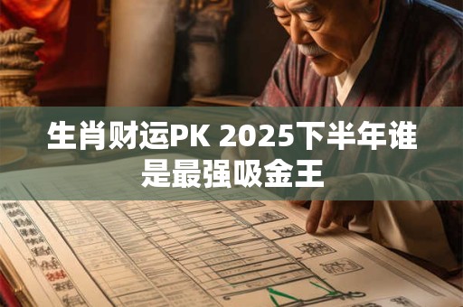 生肖财运PK 2025下半年谁是最强吸金王