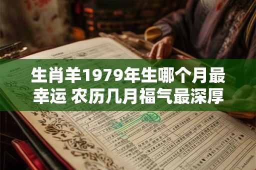 详细阅读:生肖羊1979年生哪个月最幸运 农历几月福气最深厚 生肖羊1979年生哪个月最幸运 农历几月福气最深厚
