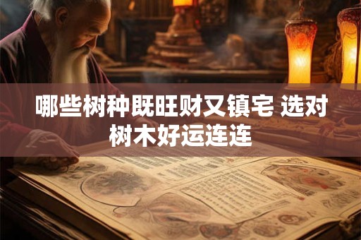 哪些树种既旺财又镇宅 选对树木好运连连