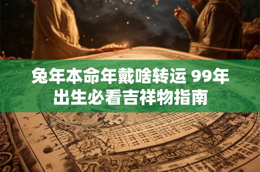兔年本命年戴啥转运 99年出生必看吉祥物指南