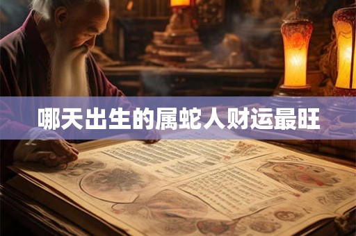 哪天出生的属蛇人财运最旺