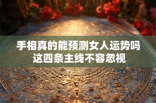 手相真的能预测女人运势吗 这四条主线不容忽视