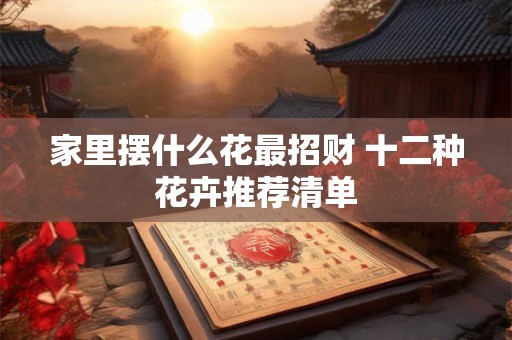 家里摆什么花最招财 十二种花卉推荐清单