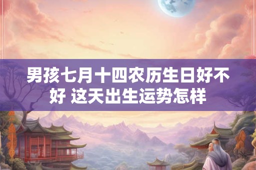 男孩七月十四农历生日好不好 这天出生运势怎样