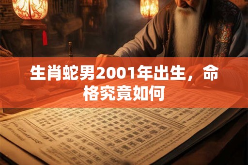 生肖蛇男2001年出生，命格究竟如何