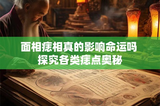 面相痣相真的影响命运吗 探究各类痣点奥秘