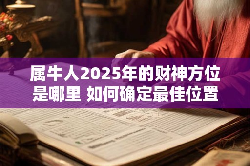 属牛人2025年的财神方位是哪里 如何确定最佳位置
