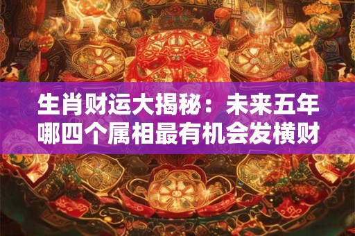 生肖财运大揭秘：未来五年哪四个属相最有机会发横财