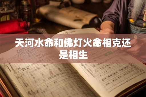 天河水命和佛灯火命相克还是相生