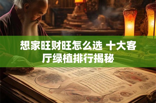 想家旺财旺怎么选 十大客厅绿植排行揭秘