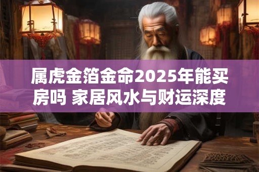 属虎金箔金命2025年能买房吗 家居风水与财运深度分析