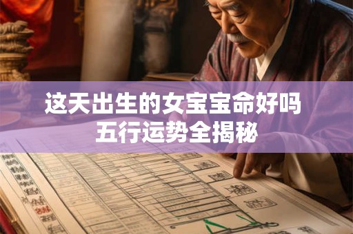 这天出生的女宝宝命好吗 五行运势全揭秘