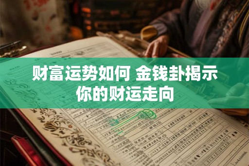 财富运势如何 金钱卦揭示你的财运走向