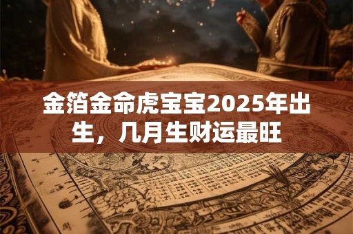 金箔金命虎宝宝2025年出生，几月生财运最旺