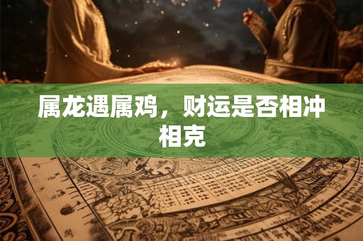 属龙遇属鸡，财运是否相冲相克