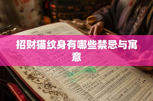 招财猫纹身有哪些禁忌与寓意