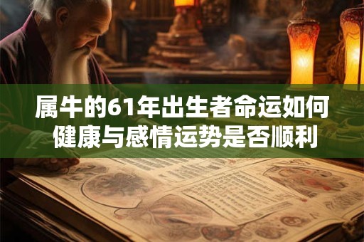 属牛的61年出生者命运如何 健康与感情运势是否顺利