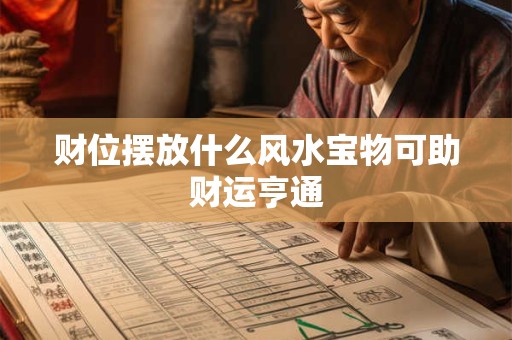 财位摆放什么风水宝物可助财运亨通