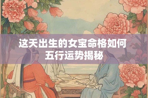 这天出生的女宝命格如何 五行运势揭秘