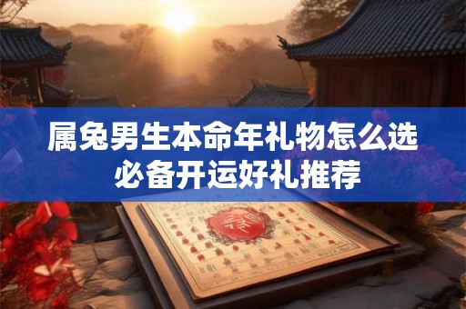 属兔男生本命年礼物怎么选 必备开运好礼推荐