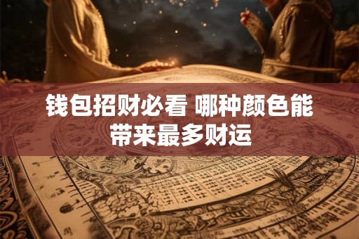 钱包招财必看 哪种颜色能带来最多财运