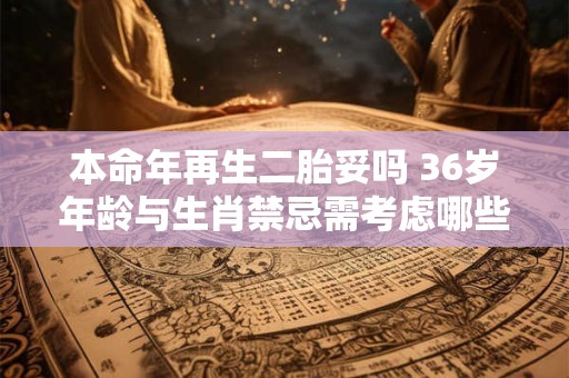 本命年再生二胎妥吗 36岁年龄与生肖禁忌需考虑哪些