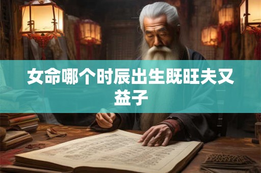 女命哪个时辰出生既旺夫又益子
