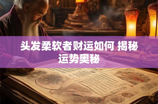 头发柔软者财运如何 揭秘运势奥秘